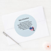 Vrijheidsgedicht Ronde Sticker (Envelop)