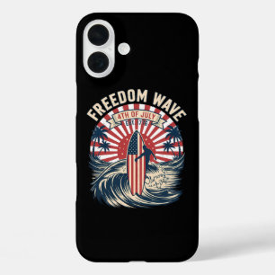 Vrijheidsgolf 4 juli iPhone 16 plus hoesje