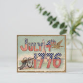 Vrijheidskanonsterren en -strips briefkaart (Staand voorkant)