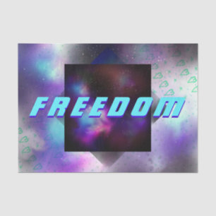 Vrijheidsruimte - Nebula, sterren, hartslagpapier Tissuepapier