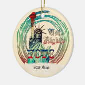 Vrijheidsstatus Keramisch Ornament (Links)