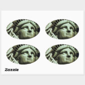 Vrijheidsstraat Ovale Sticker (Vel)