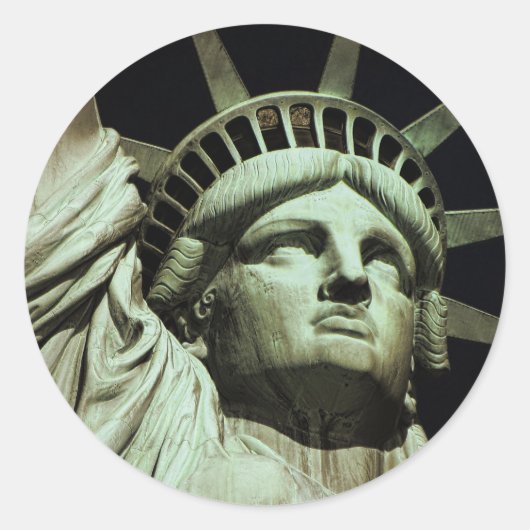 Vrijheidsstraat Ronde Sticker (Voorkant)