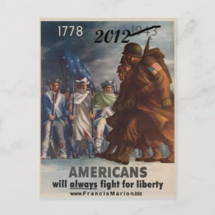 Vrijheidsstrijd 2012 briefkaart