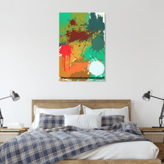 Vrijheidsstrijder op het veld Abstracte kunst door Canvas Afdruk