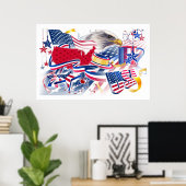 Vrijheidssymbolen Poster (Thuiskantoor)