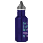 Vrijheidstoets aangepaste monogram waterfles (Links)