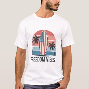 Vrijheidstrillingen 4 juli Patriottische zomer T-shirt