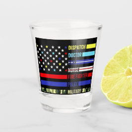 Vrijmetselaar Eerste Responders Shot Glas