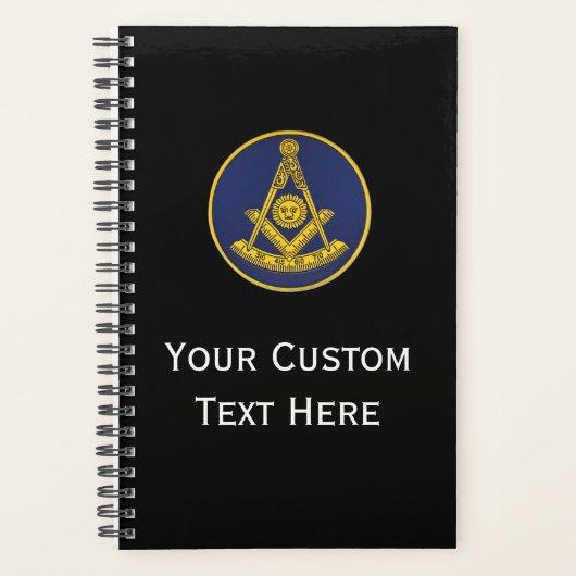 Vrijmetselaar geschenken verleden meester planner (Voorkant)