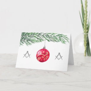 Vrijmetselaar Maçonnieke Kerstman Vrijmetselaar Ke Bedankkaart