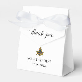 Vrijmetselaar Masonic Black Minimalist Elegant Mod Bedankdoosjes