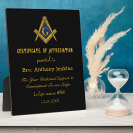 Vrijmetselaar Master Mason Lodge Vrijmetselarij Fotoplaat