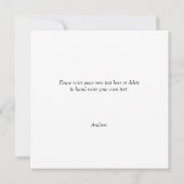 Vrijmetselaar Plein en Kompas Dank u Bedankkaart (Achterkant)