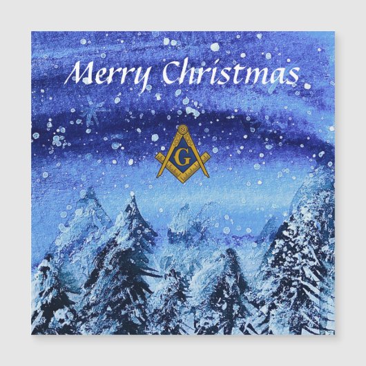 Vrijmetselaar Plein en Kompas Kerstmis (Voorkant)