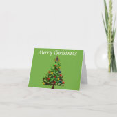 Vrijmetselaar Plein en Kompas Kerstmis Bedankkaart (Voorkant)