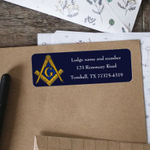 Vrijmetselaar Plein en Kompas Marine Blauw