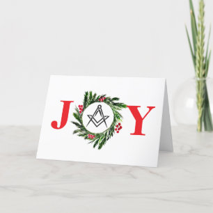 Vrijmetselaar vrijmetselaar kerst bedankkaart