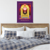 Vrijmetselaarsboog met werkgereedschap canvas afdruk (Insitu (Slaapkamer))
