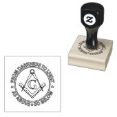 Vrijmetselaarsembleem Rubberstempel (Gestempeld)