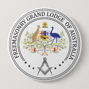 Vrijmetselaarsloge van Australië Ronde Button 4,0 Cm