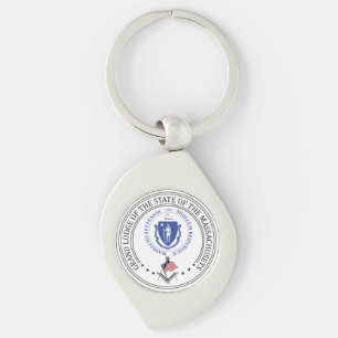 Vrijmetselaarsloge van de staat Massachusets Sleutelhanger