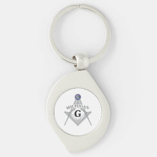 Vrijmetselaarsloge van de staat Michigan Sleutelhanger
