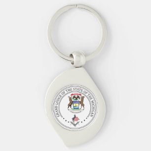 Vrijmetselaarsloge van de staat Michigan Sleutelhanger