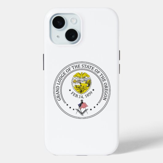 Vrijmetselaarsloge van de staat Oregon Case-Mate iPhone Case (Achterkant)