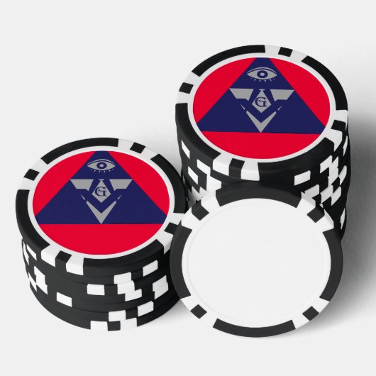 vrijmetselaarspaander poker chips (Opstapeling)