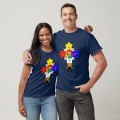 Vrijmetselaarsroos Kruis T-shirt (Unisex)