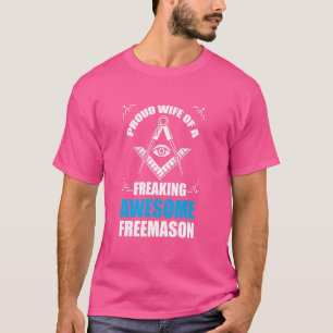 Vrijmetselaarsvrouw vrijmetselaarsplein t-shirt