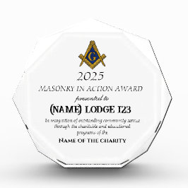 Vrijmetselarij in actie trofee