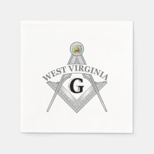 Vrijmetselarij symbool van de staat West Virginia Servet