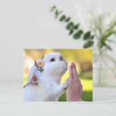 Vrijstelling van het bunny briefkaart (Staand voorkant)