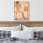 Vrijstelling waarin de overleden zitting is afgebe canvas afdruk (Insitu (Slaapkamer))