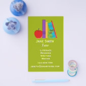 Vrijwillig geletterdheidstutor of leraar voor kind flyer (Enkel)