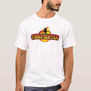 Vrijwillige brandweerman mannen t-shirt