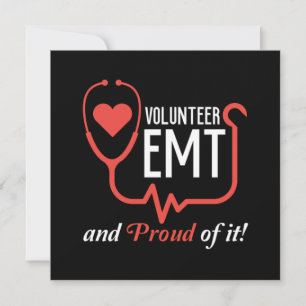 Vrijwillige EMT EMS Paramedic Caduceus Doctor Ambu Kaart
