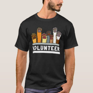 Vrijwillige Hond Rescue Supporter Dier T-shirt