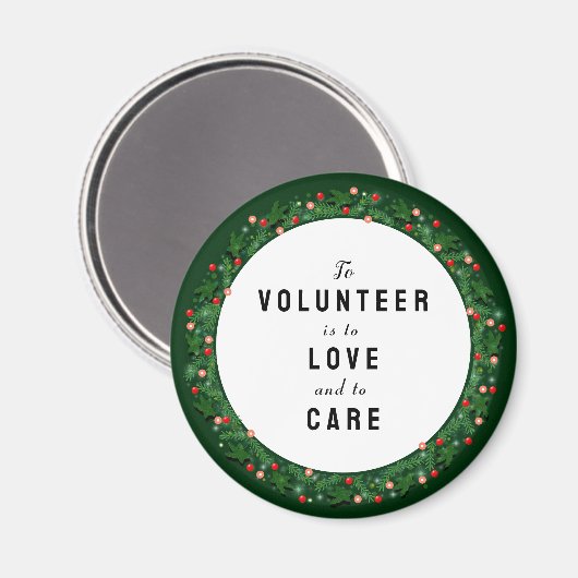 Vrijwillige kerstcadeaus magneet (Voorkant / Achterkant)