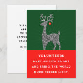 Vrijwillige kerstfeestkaarten feestdagenkaart (Voorkant / Achterkant)