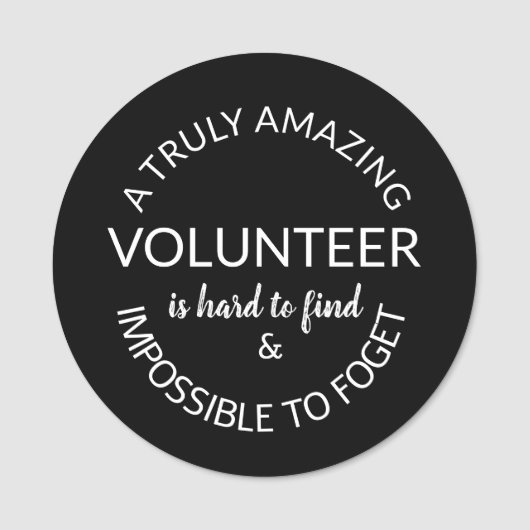 Vrijwilliger bedankt naamplaatje (Voorkant)