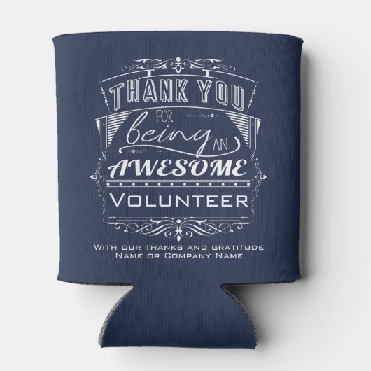 Vrijwilliger Bedankt voor je waardering Blikjeskoeler (Achterkant)