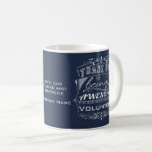 Vrijwilliger Bedankt voor je waardering Koffiemok (Voorkant rechts)