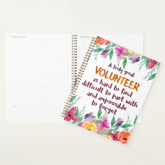 Vrijwilliger Bedankt Vrijwilligersappreciatie cade Planner (Display)