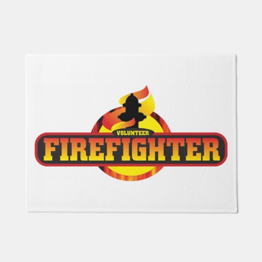 Vrijwilliger Brandweerman deurmat (Voorkant)