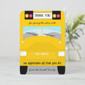 vrijwilliger Buschauffeur School Dank Geschenk Kaart (Staand voorkant)