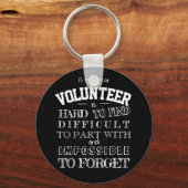 Vrijwilliger Dank u het zwarte manuscript van de G Sleutelhanger (Voorkant)