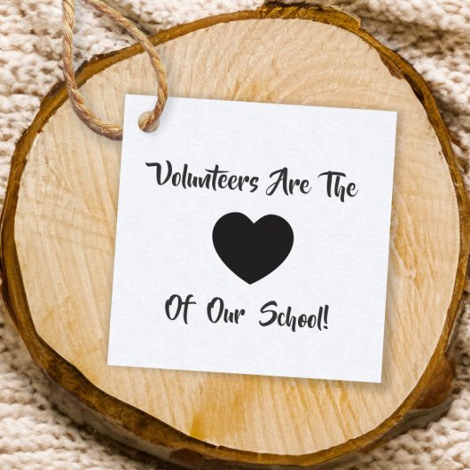 Vrijwilliger Dank u Label, Vrijwilliger Gift Label